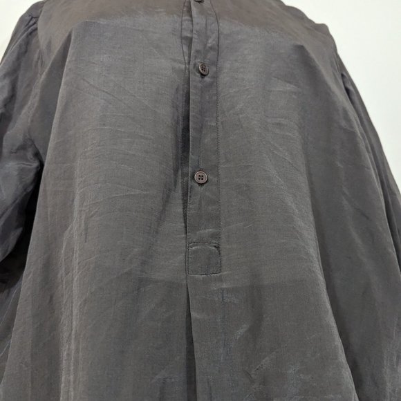 GP Shades 30% Silk half button Blouse s: M - Picture 7 of 12